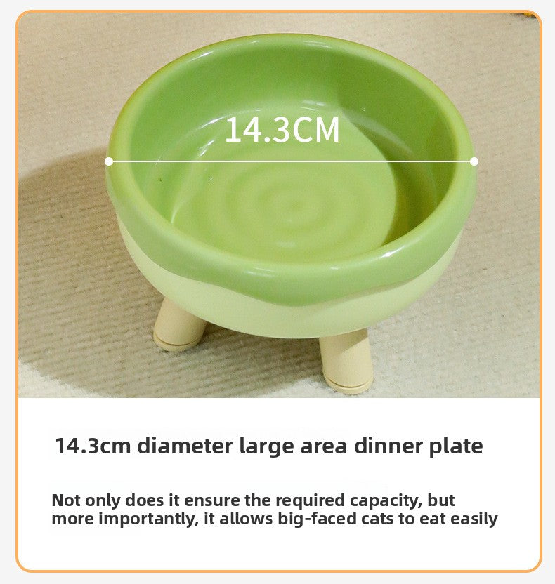 Donut High Raised Dog Bowl Anti Spill Slow Feeder with Neck Support for Large Medium Small Dogs and Cats Pet Food Water Bowl