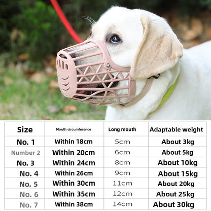 Dog Safety Mesh Mask Soft Plastic Fence Mouth Cover Wholesale