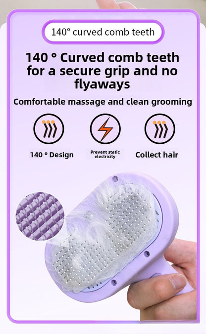 Blue Light Advanced Pet Spray with Non-Flying Hair Needle Grooming Comb