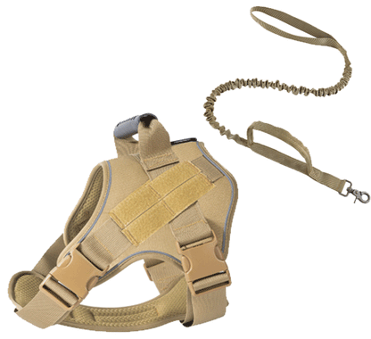 Tactical Dog Harness Quick Release No Pull Pet Vest for Medium Large Dogs German Shepherd Golden Retriever Training with Leash