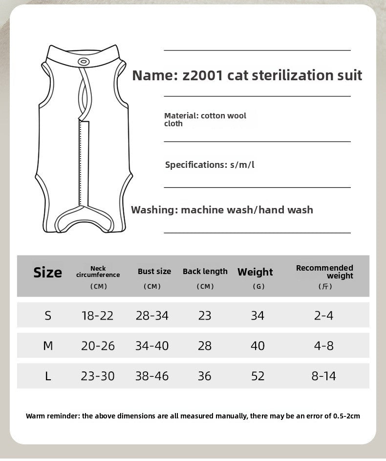 Post Surgery Cat Recovery Suit for Female Cats Anti Lick Cone Alternative Soft Breathable Pet Surgical Suit Spay Neuter Recovery