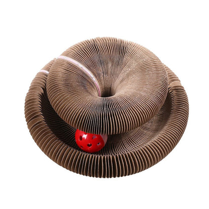 Magnetic Organ Style Corrugated Paper Cat Scratching Board Wear Scratch Resistant Toy