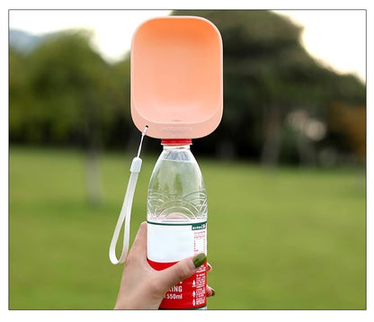 Small Dog Outdoor Walking Portable Water Bottle Pet Dispenser Cup