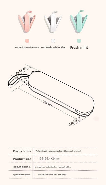 Cat Dog Long Hair Comb Pet Supplies Detangling Remove Floating Hair Cleaning Tool