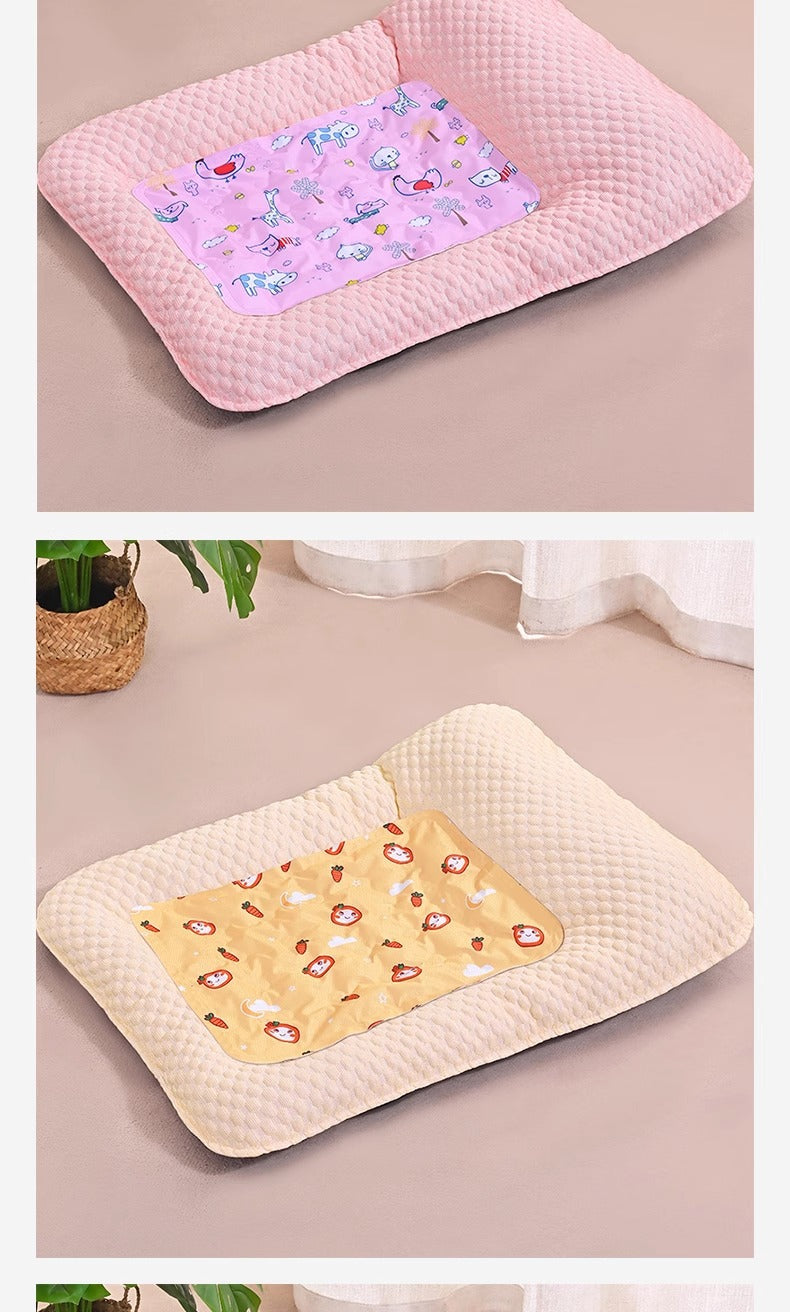 Dog Cat Ice Silk Summer Cooling Sleeping Mat for Pets Comfort