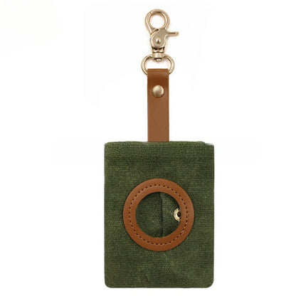 Portable Pet Dog Snack Bag Outdoor Drawstring Canvas Dog Food Bag Dog Supplies