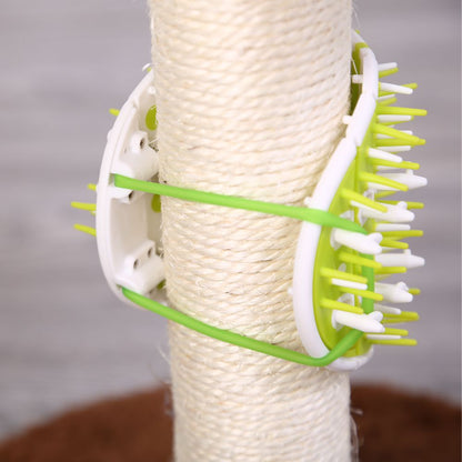 Cat Hair Removal: Dual-Function Scratcher and Comb Toy