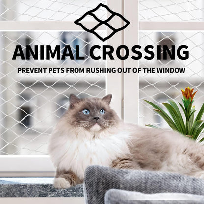 Multi-size Cat Netting Pet Guard Anti-fall Solution for Balcony Window and Stairs