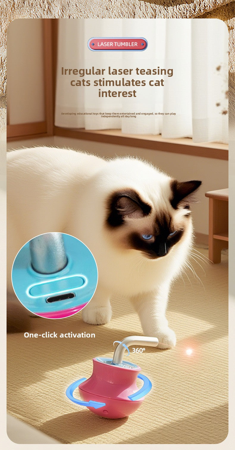 Infrared Laser SelfEntertaining Electric Pet Tumbler Cat Toy