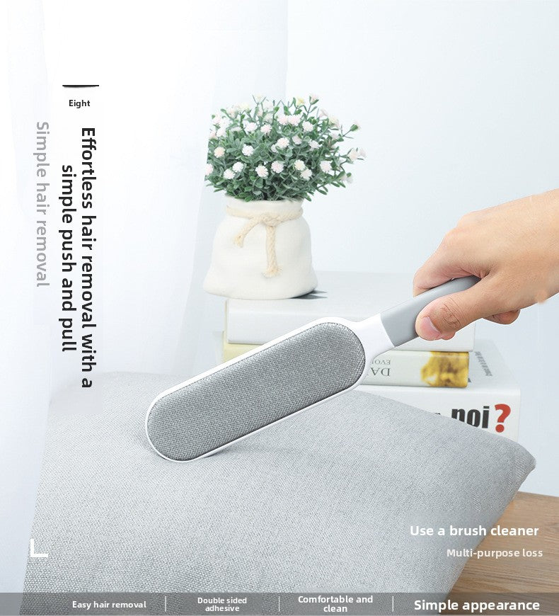 Professional Pet Hair Removal Brush Double Sided Grooming Tool for Dogs Cats Reusable Lint Roller for Clothes Furniture Carpet Deshedding