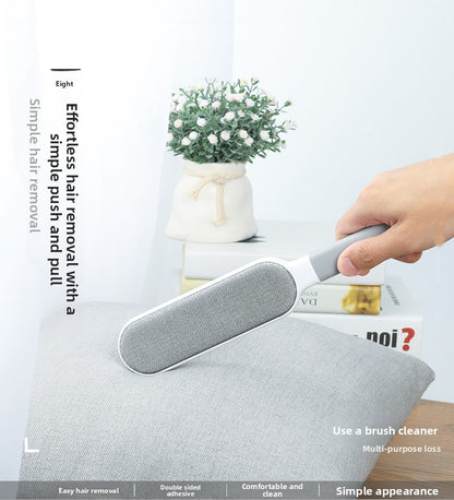 Professional Pet Hair Removal Brush Double Sided Grooming Tool for Dogs Cats Reusable Lint Roller for Clothes Furniture Carpet Deshedding
