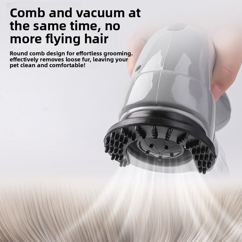 Portable Electric Pet Hair Remover Vacuum Cleaner for Cats and Dogs Rechargeable Handheld Grooming and Massage Tool for Home Car Furniture