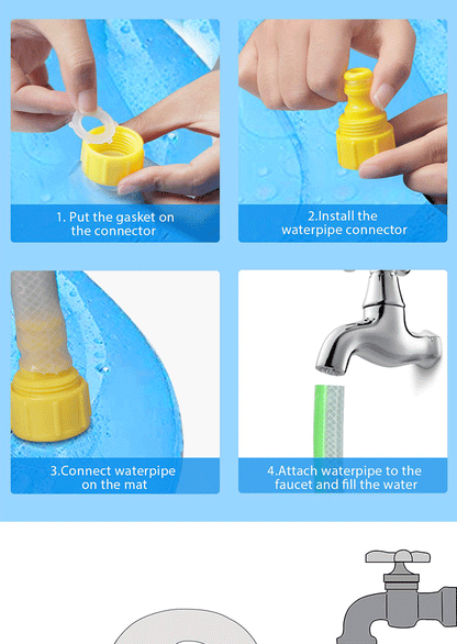 Outdoor Thickened NonSlip Pet Water Mat Summer Play Mat for Children Dog Bathing Portable