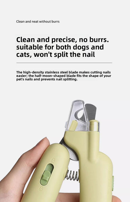 Pet Nail Clippers Cat Nail Clippers with Light Nail Cutter Rabbit Dog Cat Claw Special Beginner Pet Nail Clippers