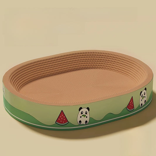Round Cat Scratching Board Durable Non-Shedding Oval Cat Scratching Basin Extra Large All-Season Cat Bed Cat Claw Board Scratch-Resistant