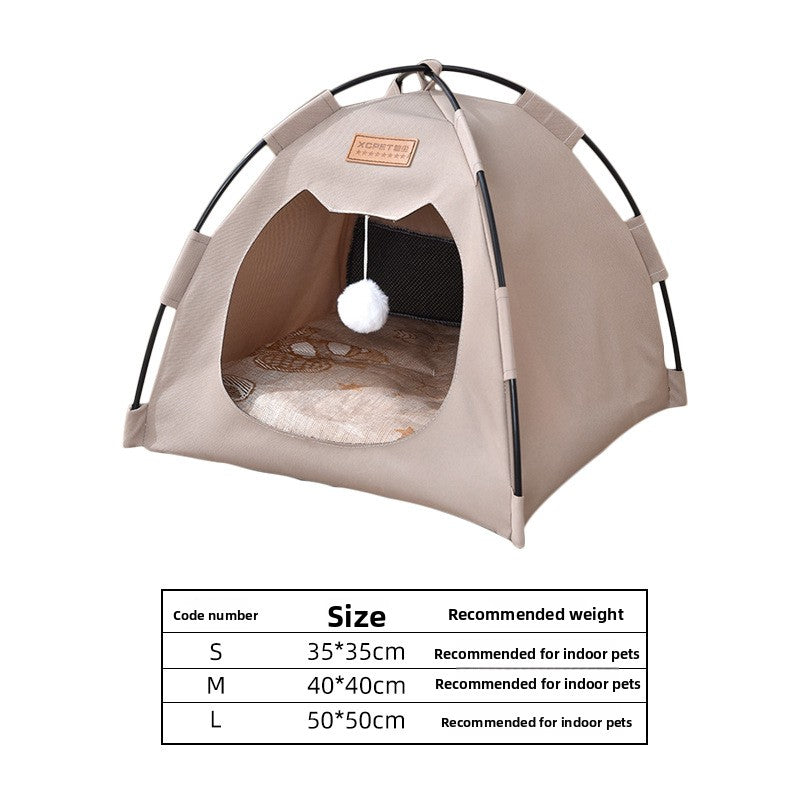 New Cat Tent Enclosed Foldable Oxford Cloth Cat House Dog House
