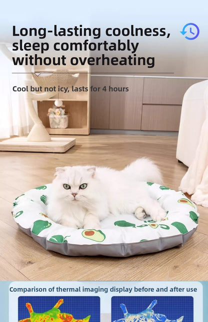 Dog Bed Cat Ice Nest Summer Cooling Mat for Pets' Restful Sleep