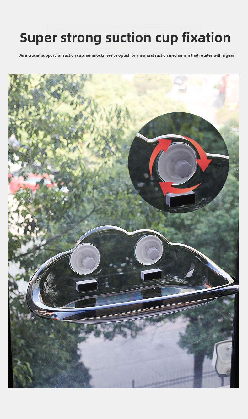 Pet Bubble Suction Cup Hanging Hammock Cat Bed for Window