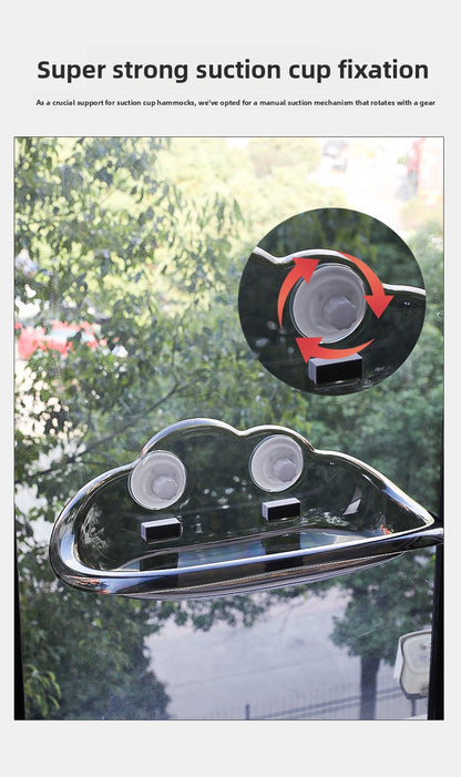 Pet Bubble Suction Cup Hanging Hammock Cat Bed for Window