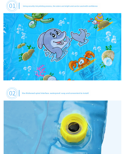 Outdoor Thickened NonSlip Pet Water Mat Summer Play Mat for Children Dog Bathing Portable