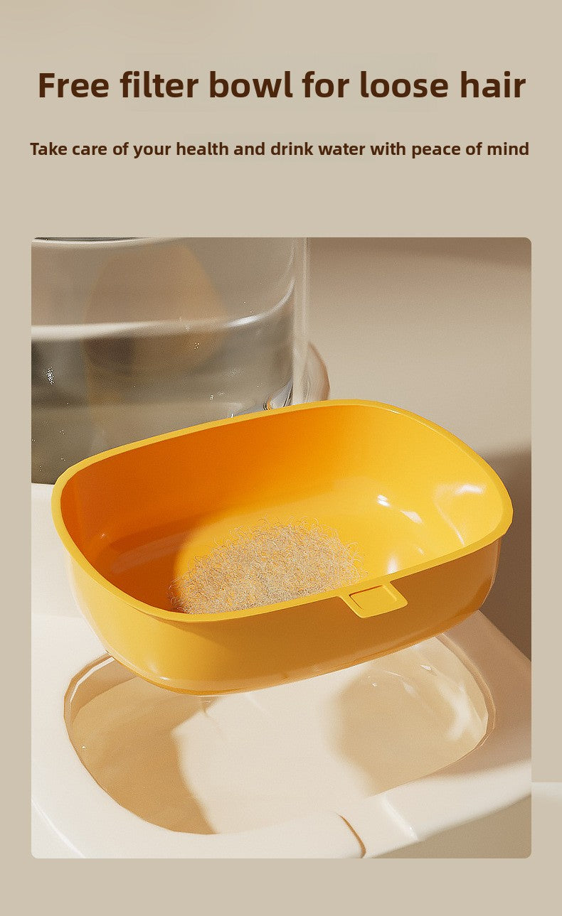 Large Capacity 5L Automatic Pet Feeder and Waterer Combo Adjustable Height Dog Cat Bowl Set with Non Slip Base