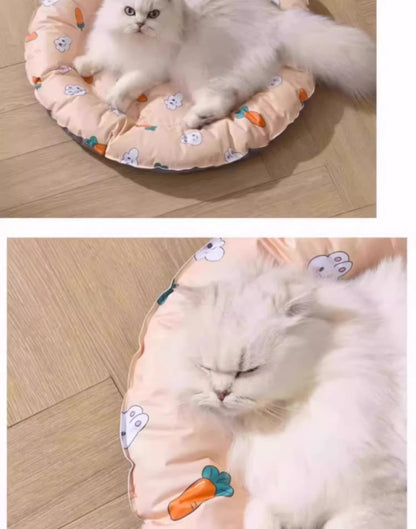 Cat Dog Bed Ice Mat Summer Cooling Sleeping Pad Double Layer