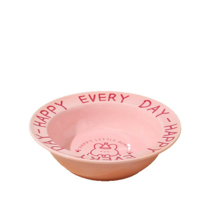 Ceramic Elevated Cat and Dog Food Bowl with Anti-Spill Design