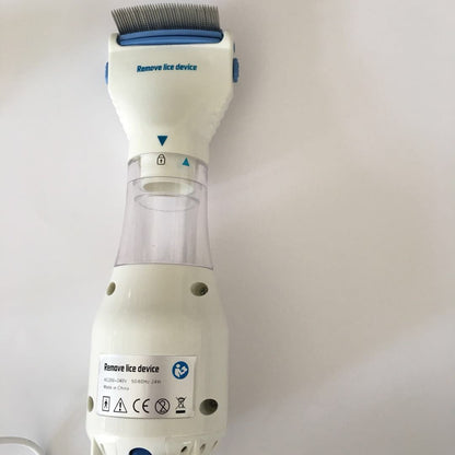 Electric Pet Lice Cleaner for Dogs Cats Rechargeable Flea Comb with UV Light and Suction Tick Removal Tool Gentle Grooming Brush