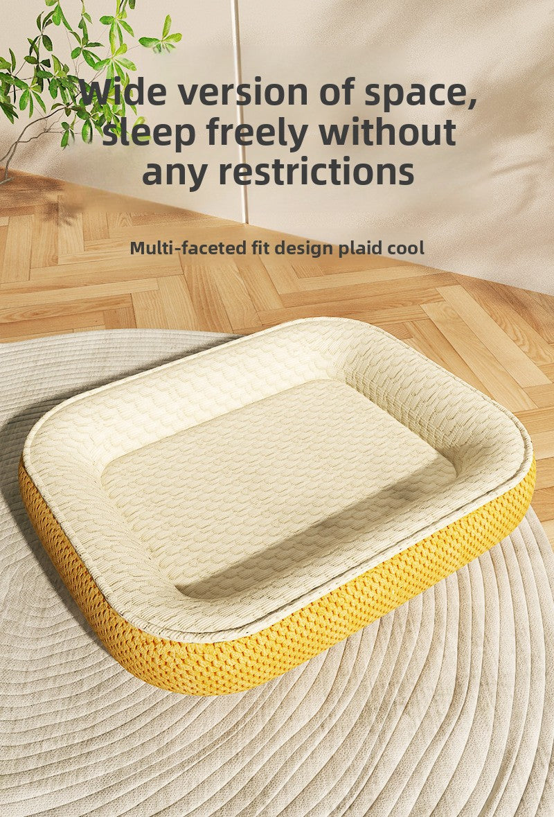 Ice Bean Dog Cat Bed New Summer Cool Mat Universal Pet Car Bed All Season