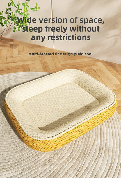 Ice Bean Dog Cat Bed New Summer Cool Mat Universal Pet Car Bed All Season