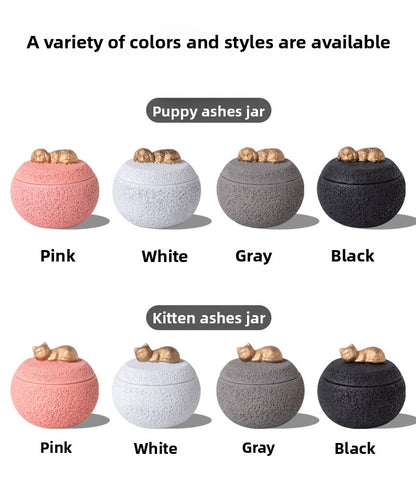 Pet Funeral Urn for Cats Dogs Cremation Memorial Box with Engraving Plate for Ashes Keepsake Aftercare Pet Loss Gift