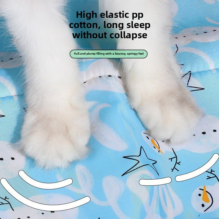 Universal AllSeason Pet Cool Nest Internet Celebrity Bed Mat for Small Medium Dogs Cats