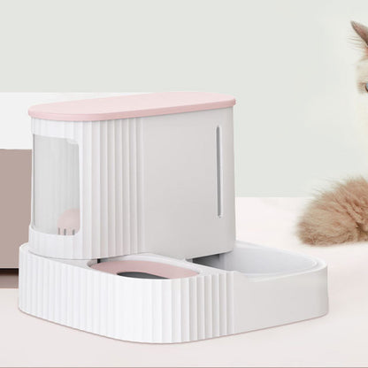 Dual-Purpose Pet Water Dispenser and Feeder for Cats and Dogs