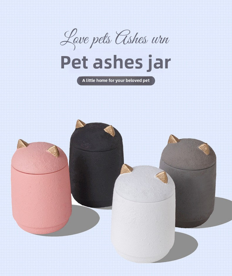 Urne funéraire pour petits chiens et chats, coffret souvenir pour cendres avec motif d'empreinte de patte gravée 