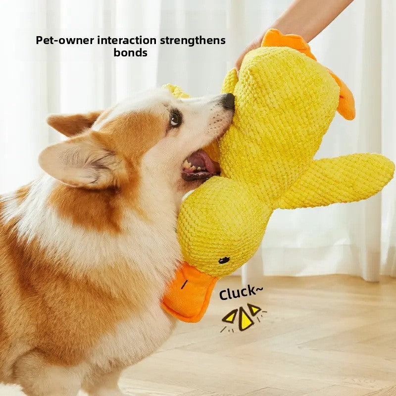 Dog Puppy Plush Doll Relieving Stuffy Self Hi Sound Bite Resistant Toy