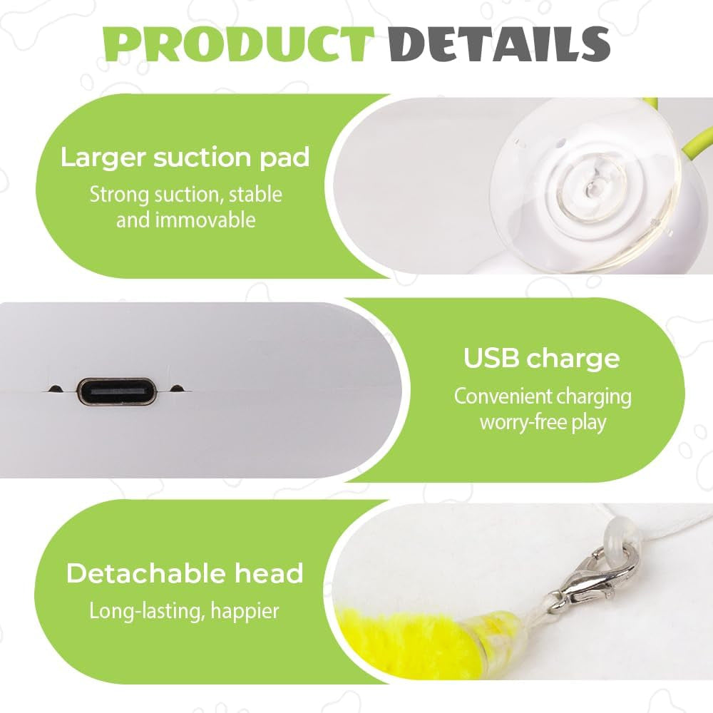 Smart Electric Caterpillar Teasing Light-Sensitive Cat Whack-A-Mole Toy