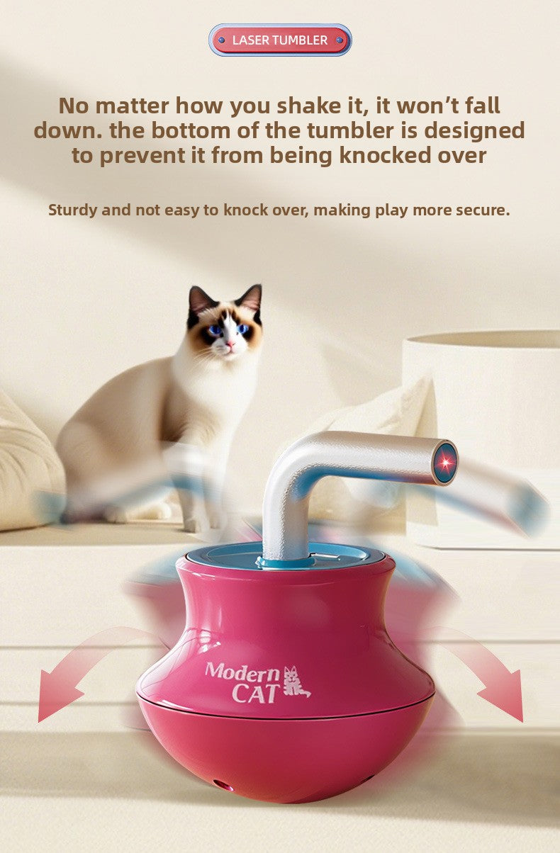 Infrared Laser SelfEntertaining Electric Pet Tumbler Cat Toy