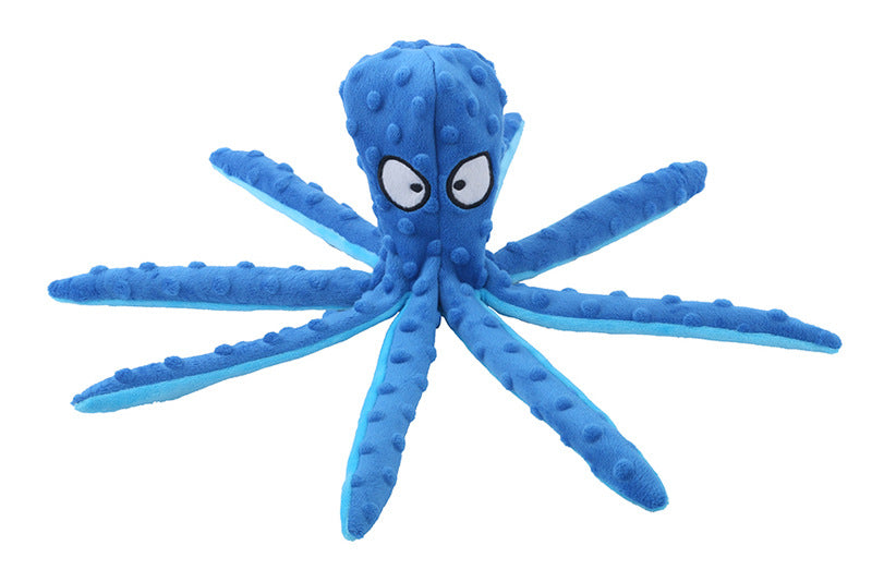 Soft Octopus Plush Toy for Dogs and Cats Durable Chew Resistant Pet Toy with Squeaker Interactive Playtime Fun for Puppies and Kittens
