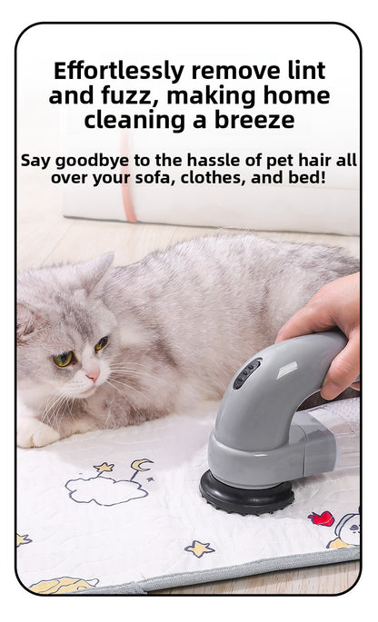 Portable Electric Pet Hair Remover Vacuum Cleaner for Cats and Dogs Rechargeable Handheld Grooming and Massage Tool for Home Car Furniture