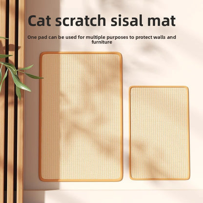 Vertical Wall Sticker Cat Scratch Board Sisal Material Wear Resistant Anti Scratch Sofa Pad Toy