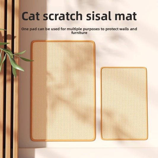 Vertical Wall Sticker Cat Scratch Board Sisal Material Wear Resistant Anti Scratch Sofa Pad Toy