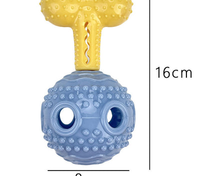 Interactive Dog Chew Toy with Treat Dispenser Durable Silicone Puppy Training Toy for Teddy Small Medium Dogs