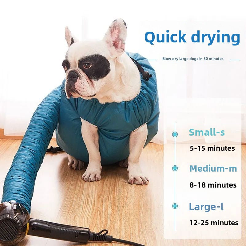 Large Dog Bathing Quick Dry Hair Dryer Box Pet Drying Bag for Cats and Dogs Fast Drying Portable Pet Dryer