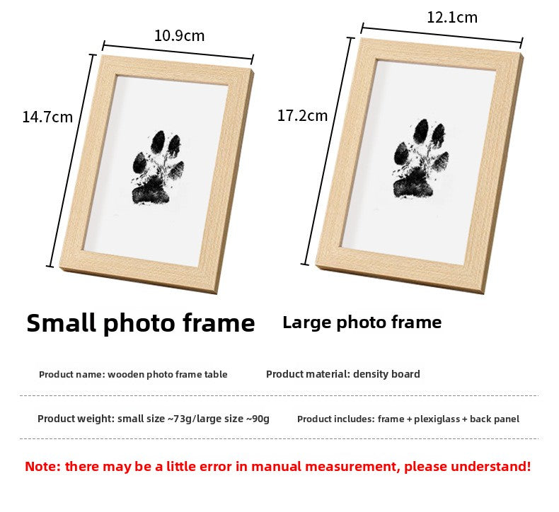 Washable Pet Paw Print Ink Pad Set DIY Memorial Keepsake for Dog Cat Puppy Kitten Create Your Own Pawprint Photo Album