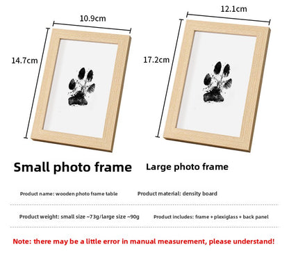 Washable Pet Paw Print Ink Pad Set DIY Memorial Keepsake for Dog Cat Puppy Kitten Create Your Own Pawprint Photo Album