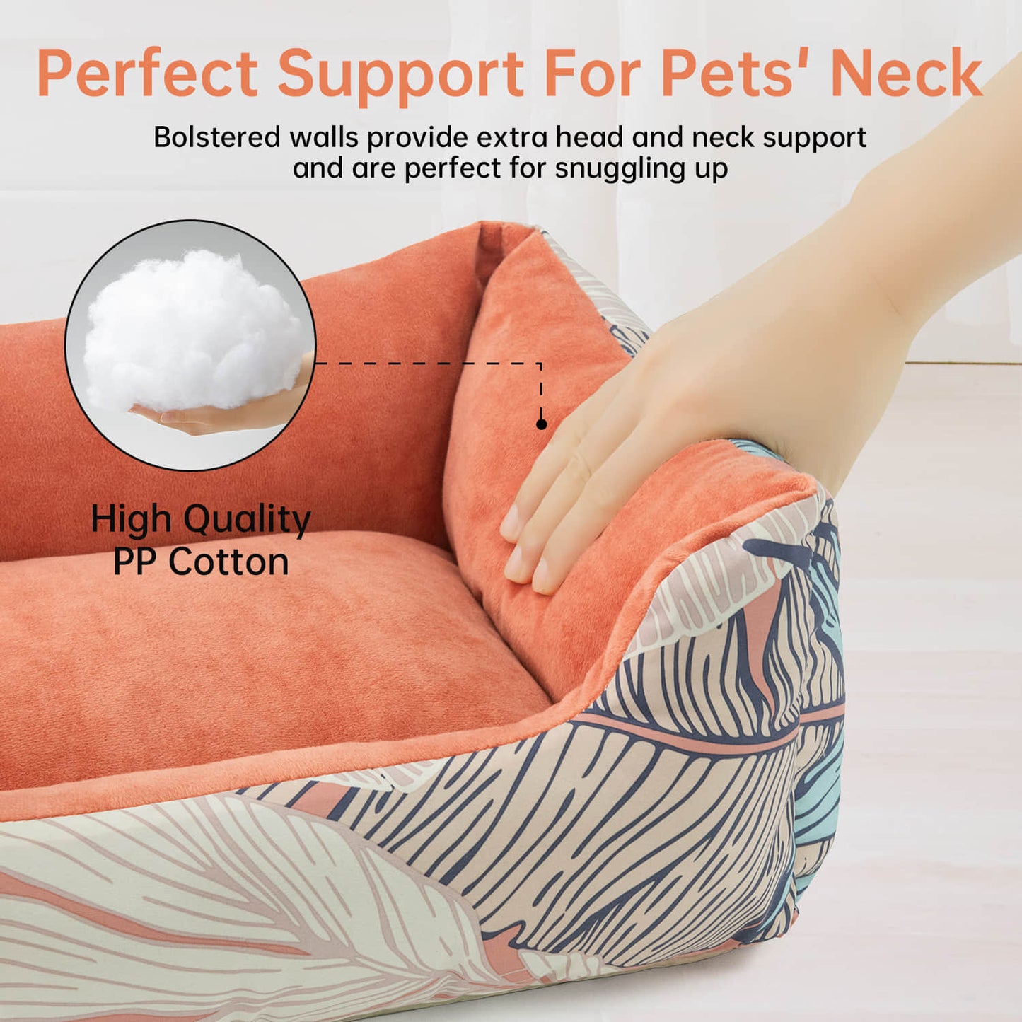 All-Season Soft Machine Washable Pet Bed for Cats Dogs Large Medium Small Non-Slip