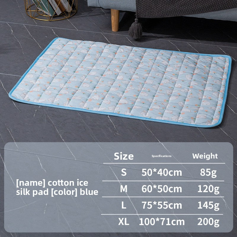 Cooling Ice Silk Pet Nest Mat Summer Sleep Pad for Cats Dogs