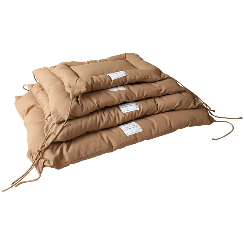 Cozy Ins Style Pet Bed Warm Thickened Marzis Cage Cushion for Dogs Cats Autumn Winter Soft Plush Comfortable Mat Korean Design