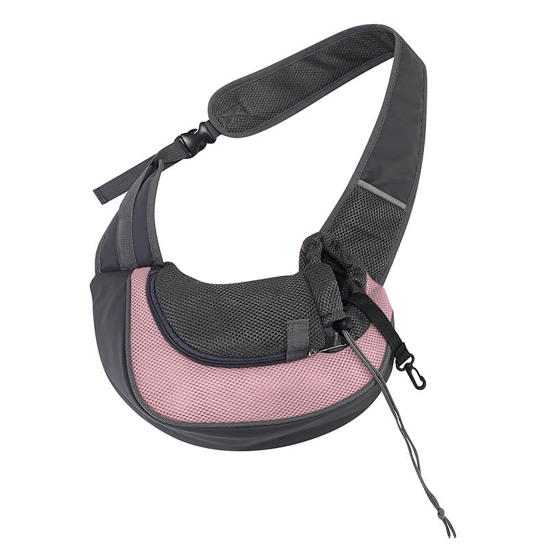 Crossbody Cat Bag Breathable Mesh Pet Shoulder Portable Outings