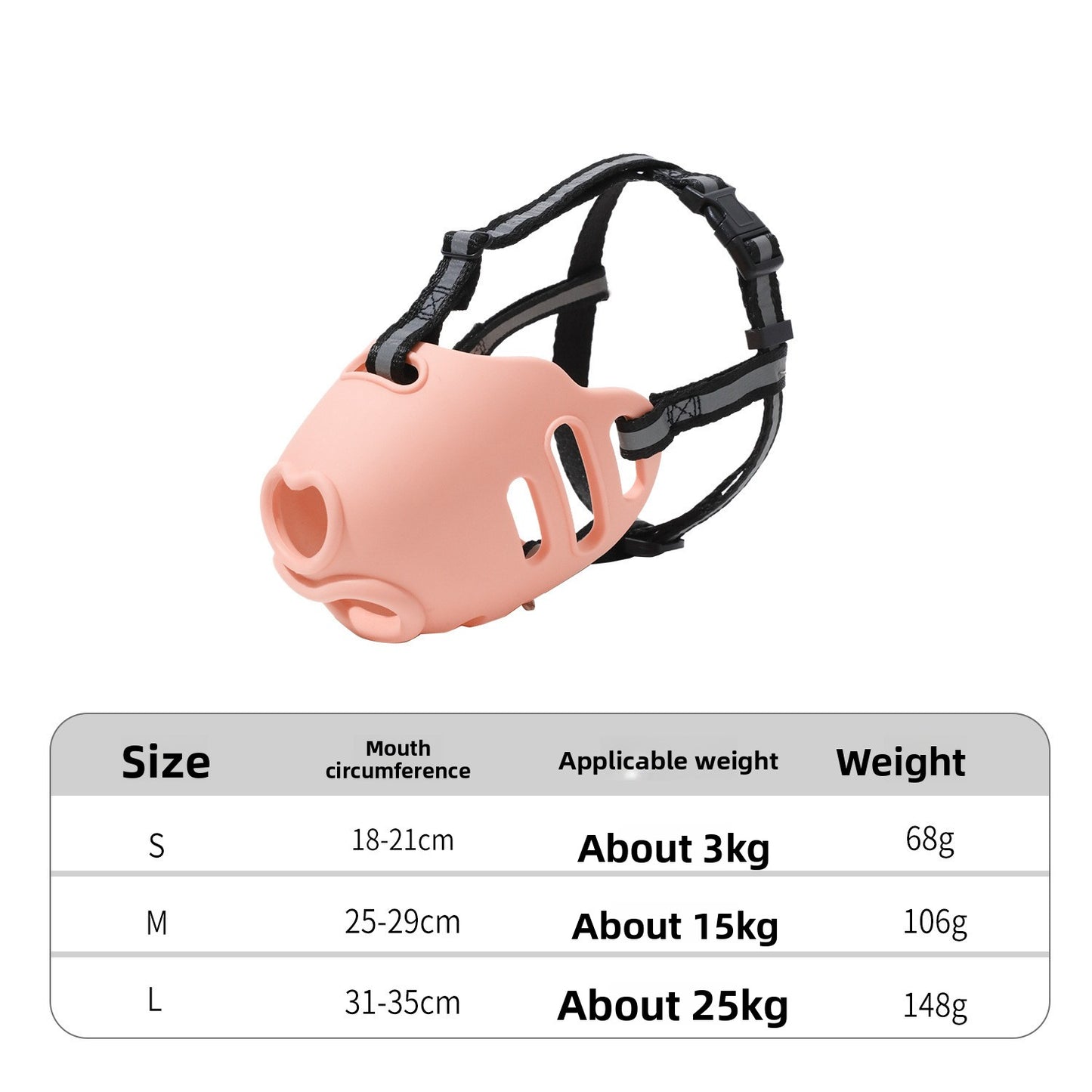 Dog Muzzle Anti Bite Anti Messy Eating Mask for Golden Samoyed All Sizes Pets